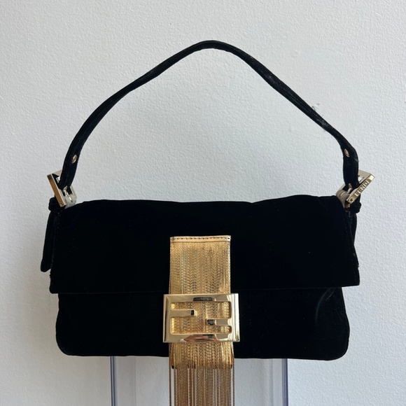 Fendi Velvet with Gold Metallic Detail - Picture 5 of 6